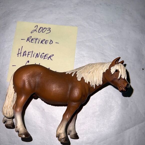 Schleich HAFLINGER STALLION Gelding 13280 Horse Animal Figure 2003 Retired - Picture 2 of 4